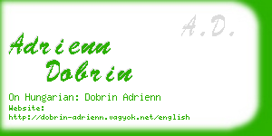 adrienn dobrin business card